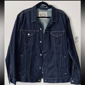 LEVI STRAUSS X OUTERKNOWN COLLABORATION LONG SLEEVE BUTTON DOWN DENIM SHIRT XL